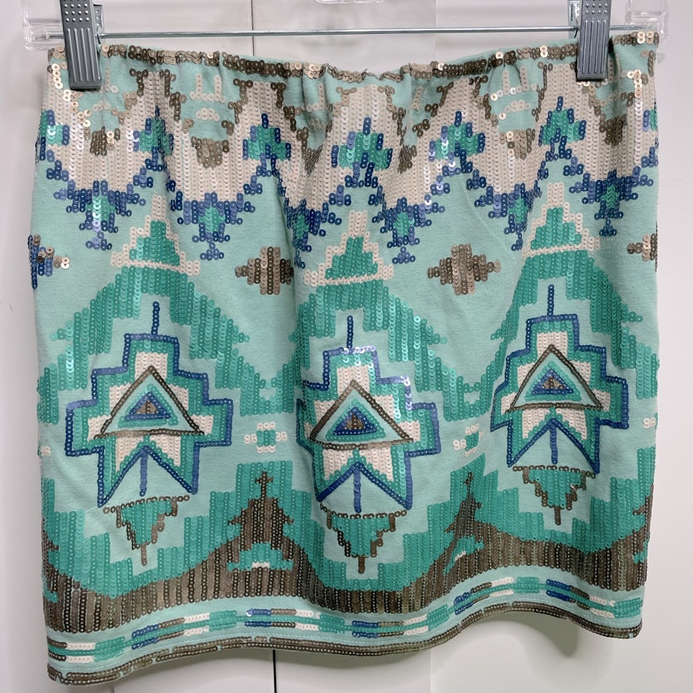 Sequin Mini Skirt